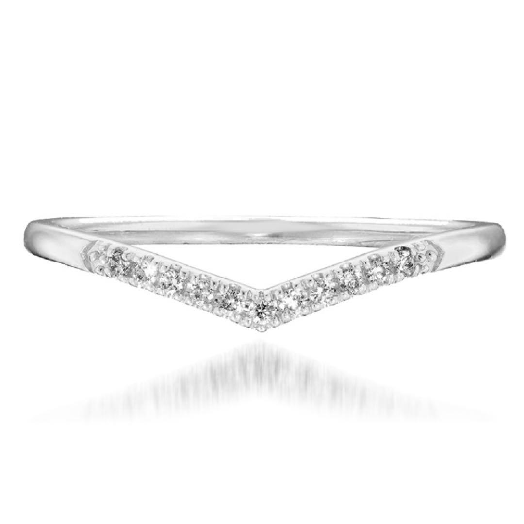 【starjewelry】WISHBONE V RING(Pt950)