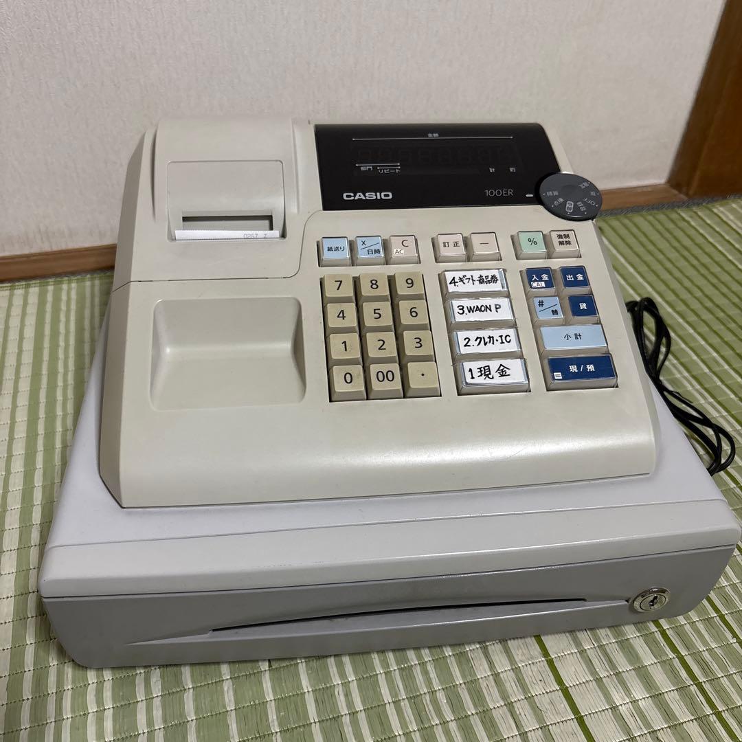 カシオ　CASIO レジ レジスター 100ER 会計　店舗