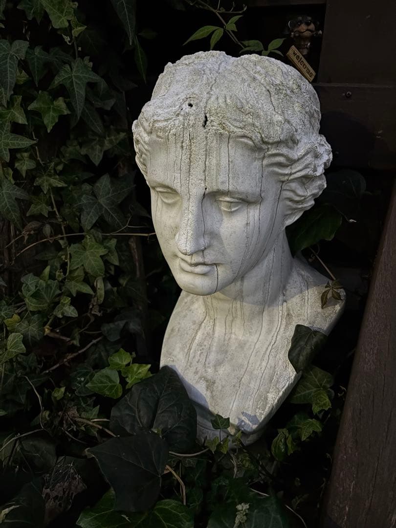 アンティーク　ビーナス　石膏製 ミロのヴィーナス 石膏像 塗装 インテリア （ 西洋アンティーク）の