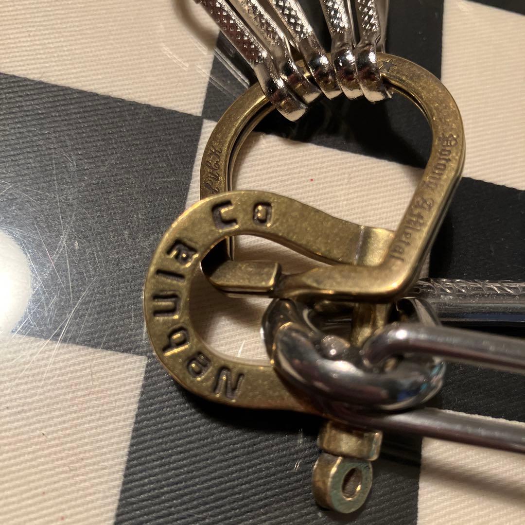 WICHARDカラビナ ホースシューキーリング&シャックル使用 キーホルダー