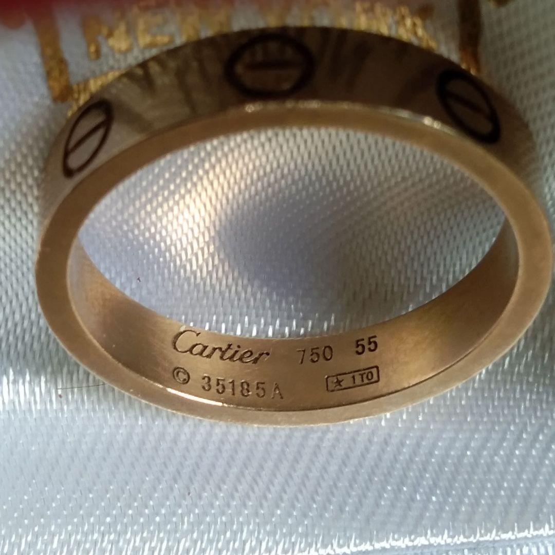 Cartier 18Kゴールド リング サイズ55 Used] Cartier K18 Ring, Size 15, Love Ring #55, 18K, K18 Gold