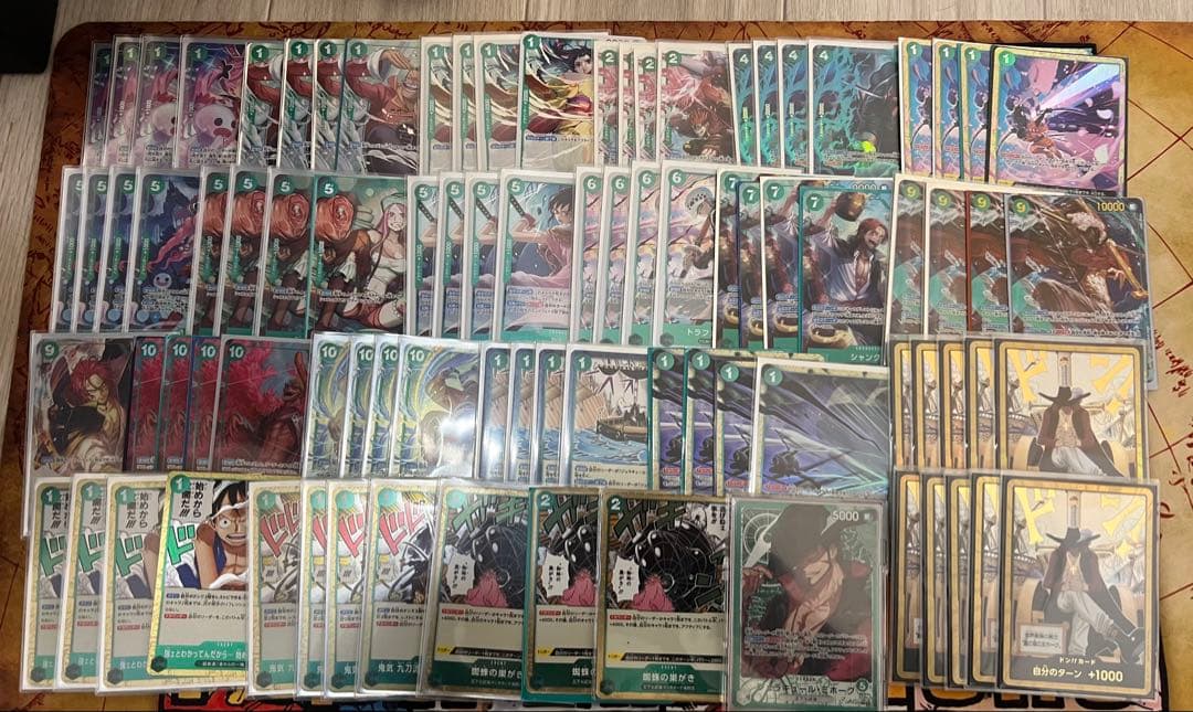 緑ミホーク　フルパラレル　金ドン10枚付き　デッキパーツセット