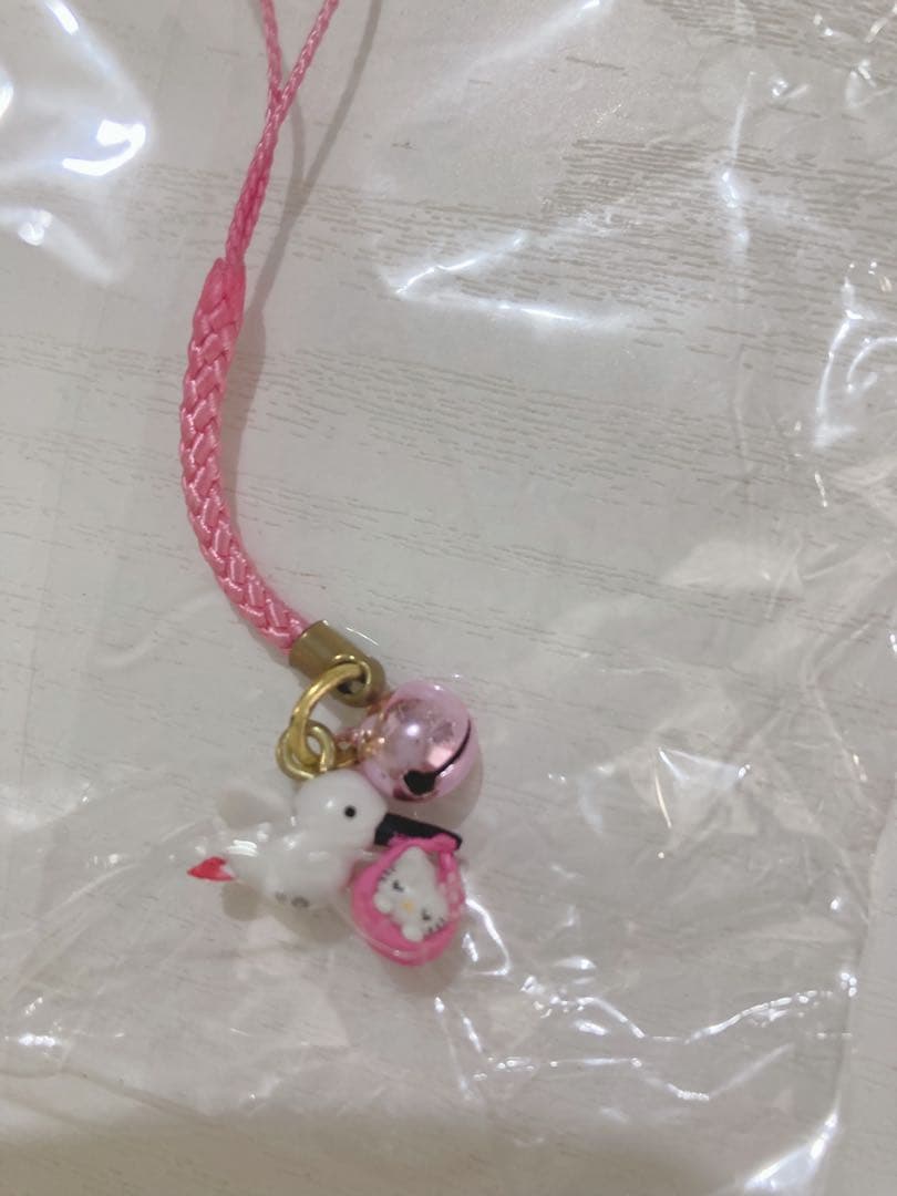 未使用】ご当地ハローキティ コウノトリキティちゃん 根付け