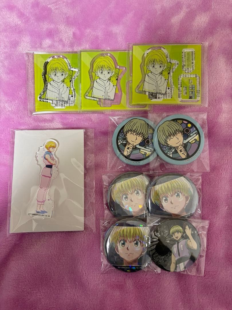 ハンターハンター シャルナーク アクスタ 缶バッジ まとめ売り