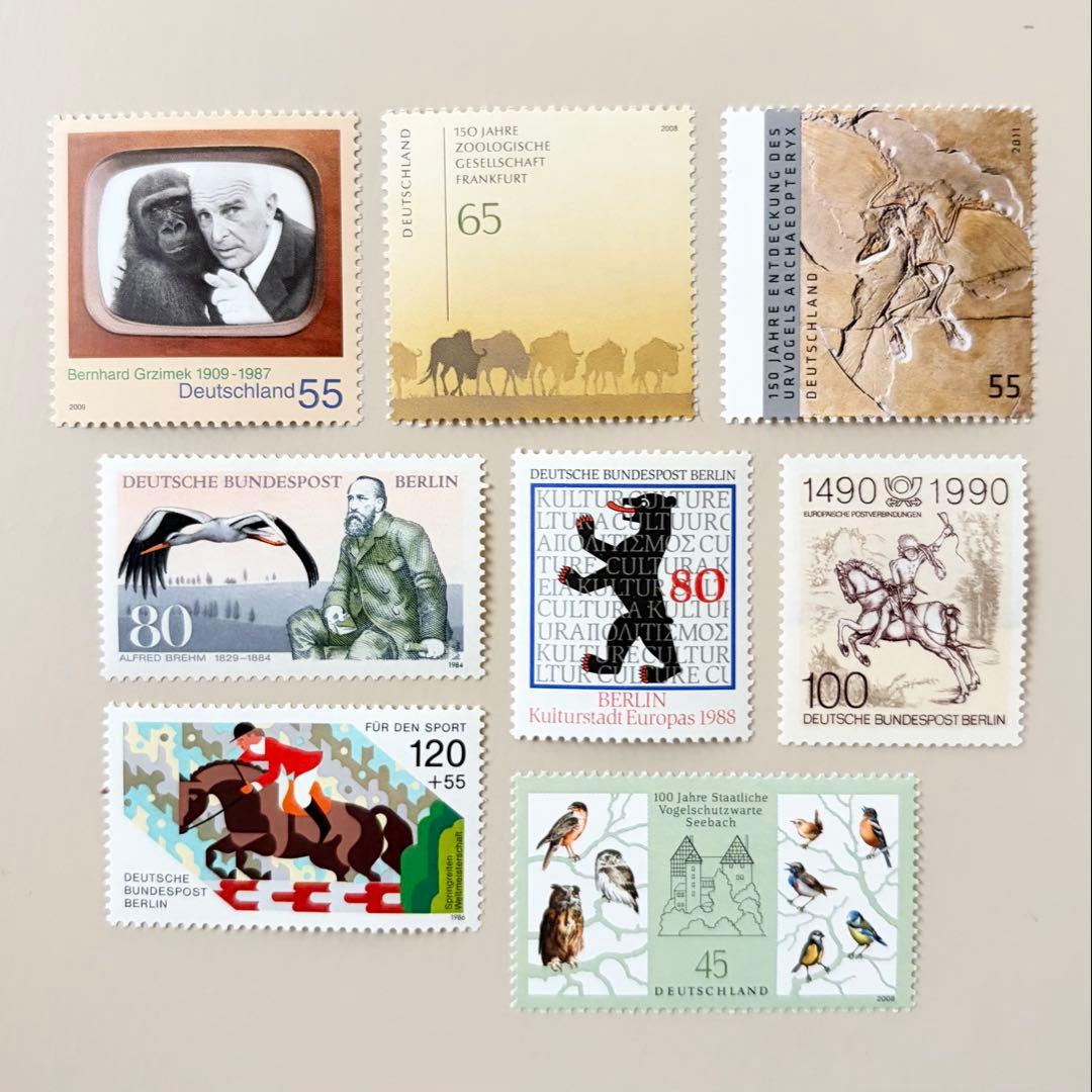 外国切手8枚（ドイツ：動物関連の切手） - メルカリ