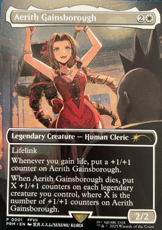 RCプロモ エアリス・ゲインズブール/Aerith Gainsborough FOIL)エアリス・ゲインズブール/Aerith Gainsborough《英語》【PRM】