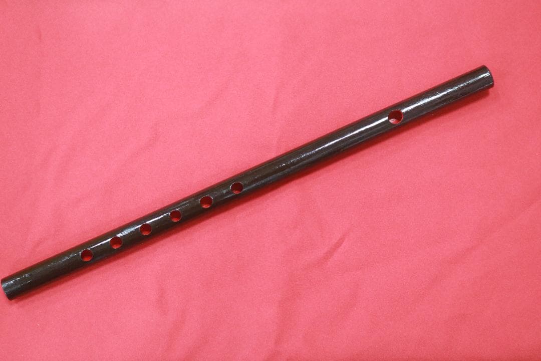 沖縄県産　琉球横笛　竹製（B調）基本の音の高さになります。手工品　新品未使用