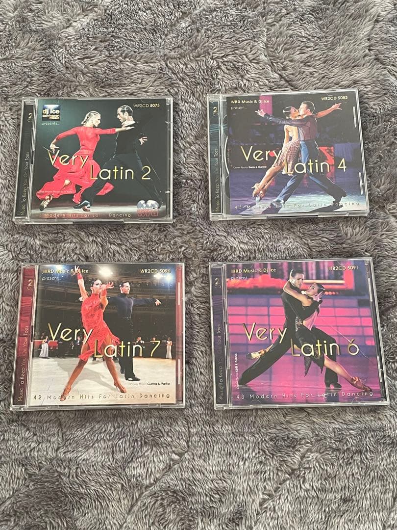 ベリーラテン第2、4、6、7集【全4タイトル／各2枚組】 社交ダンスCD 輸入盤 1844 ベリー・ラテン 第3集