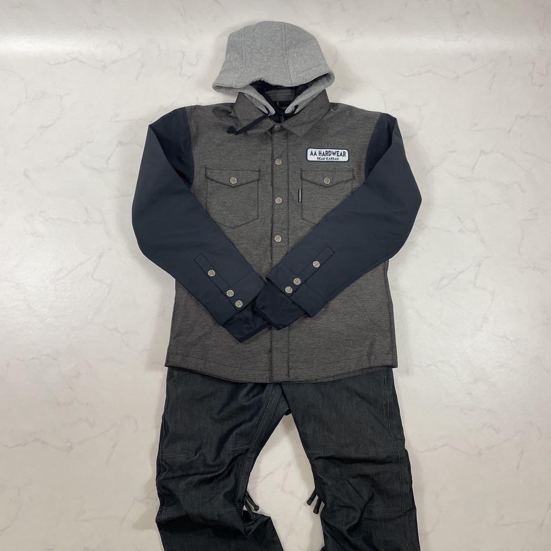 AA HARDWEAR DEAD KANSAS デニム調スノーウェア上下セット - メルカリ
