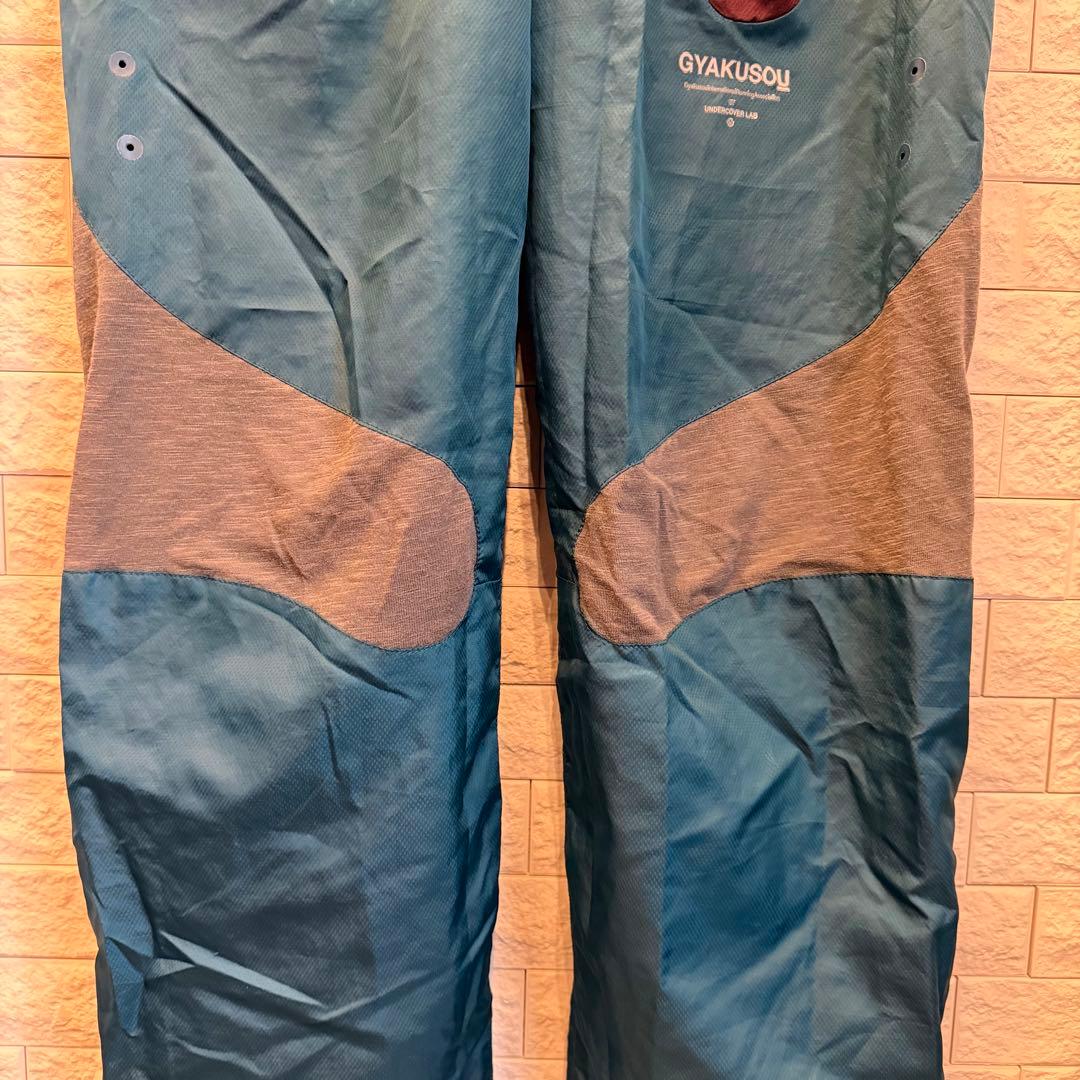 【希少】 GYAKUSOU パンツ 青緑　L
