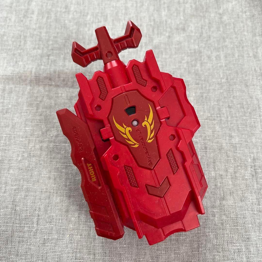 ロングベイランチャーLR レッド 左右両回転対応 ベイブレードバースト