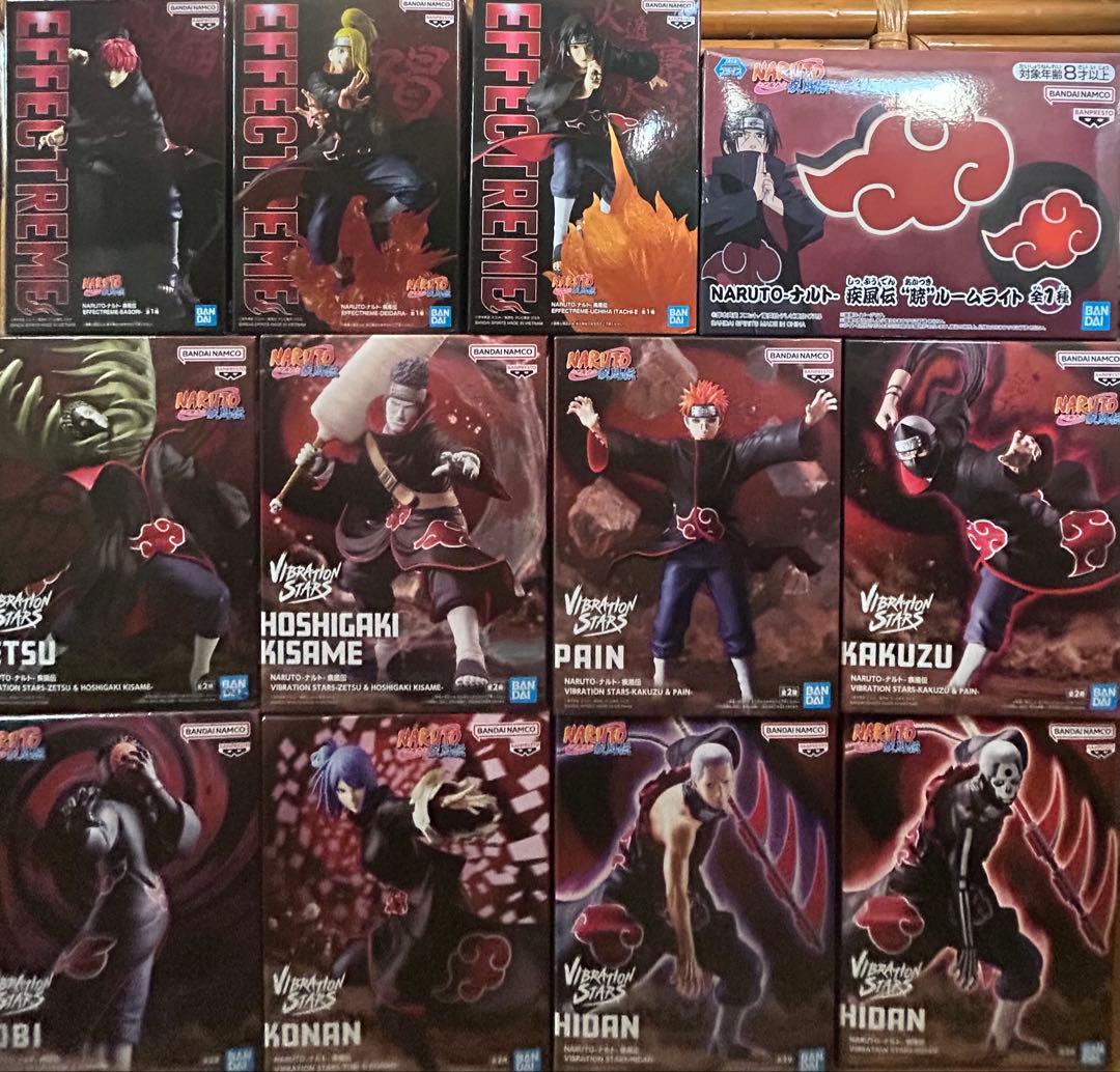 NARUTO vibration stars 暁 12点セット バンプレストブランド 連続登場 「NARUTO-ナルト- 疾風伝」“暁