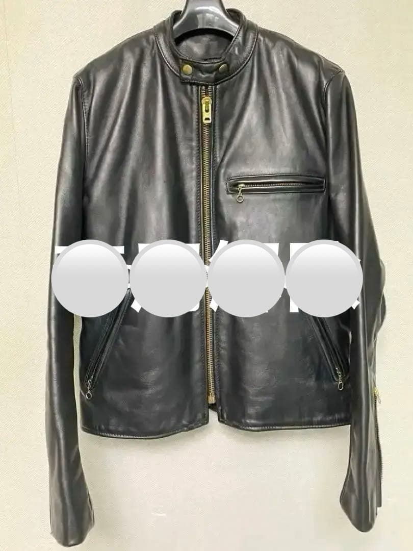 美品 VANSON シングルライダース タイプB 42インチ ライナー付き