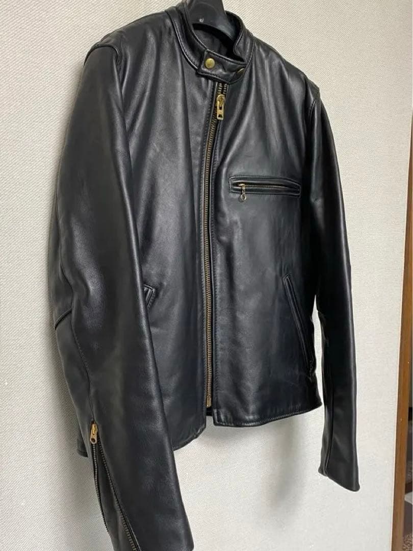 美品 VANSON シングルライダース タイプB 42インチ ライナー付き