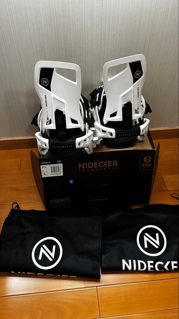 NIDECKER INFINITE ビンディング ホワイト 収納袋付き