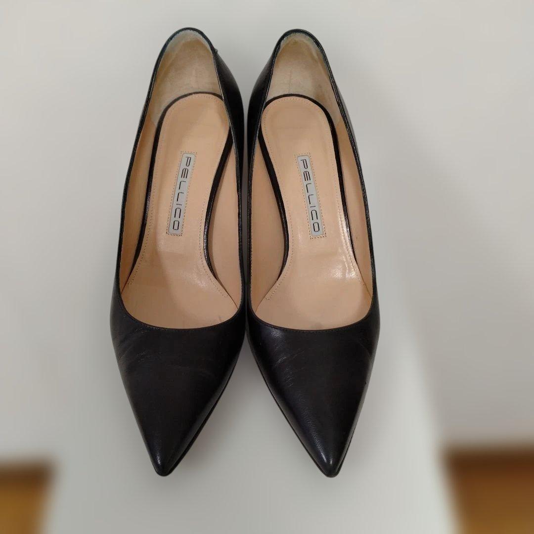 値下げ!美品 ペリーコ アニマ ポインテッドトゥ パンプス ブラック 37