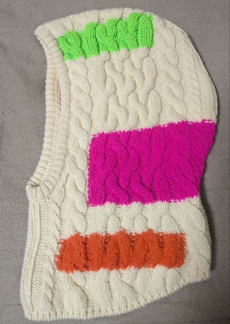 bshop amenda アメンダ　フード付き　ケーブルニット　マフラー