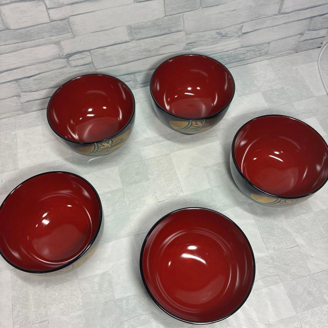 塚田外志男 金箔 汁椀 味噌汁椀 5客 - メルカリ