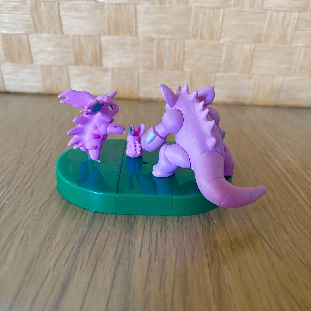 立体ポケモン図鑑 ニドキング ニドラン♂ ニドリーノ フィギュア 美品