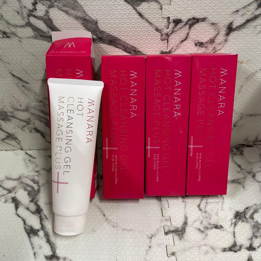 マナラホットクレンジングゲルマッサージプラス　メイク落とし　200g 4本セット