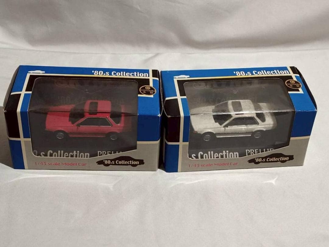 アオシマ '80,s コレクションシリーズ ホンダ プレリュード 2台