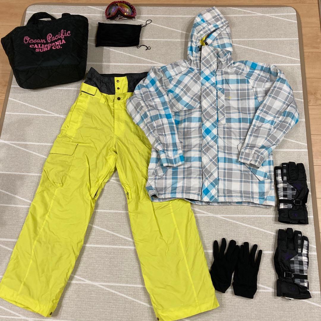 OP／オーシャンパシフィック／スノボウェア上下／手袋／ゴーグル／セット