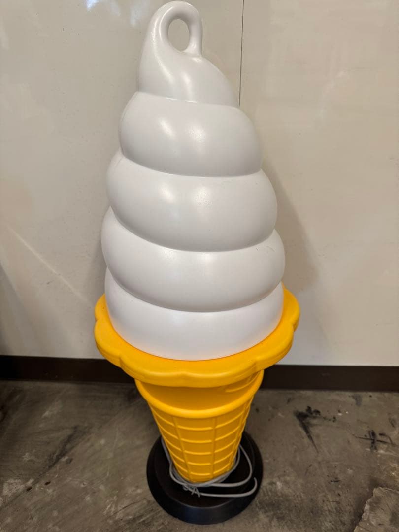 ソフトクリーム点灯置物