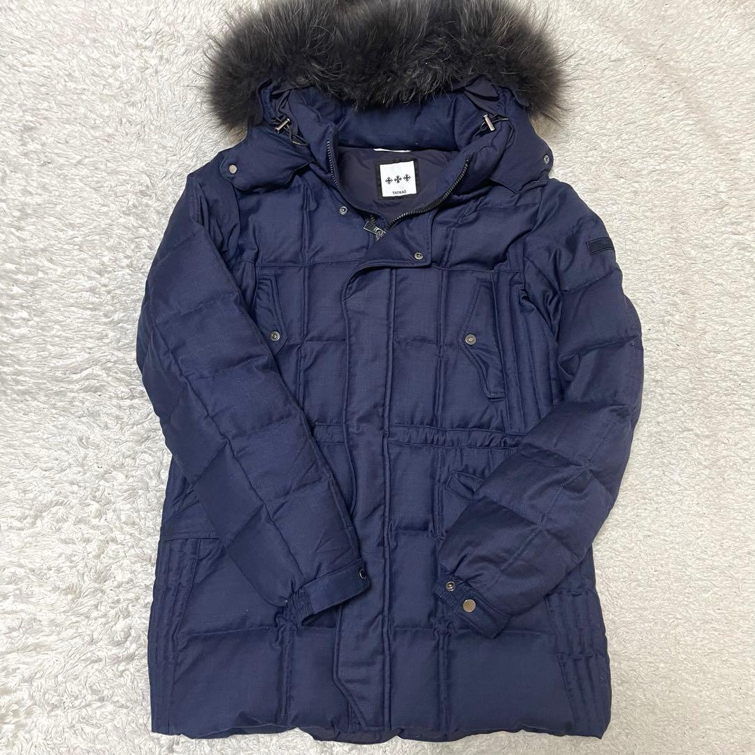 TATRAS タトラス 3way ダウンジャケット L シルク混 ラクーンファー TATRAS タトラス 3way ダウンジャケット L シルク混 ラクーンファー