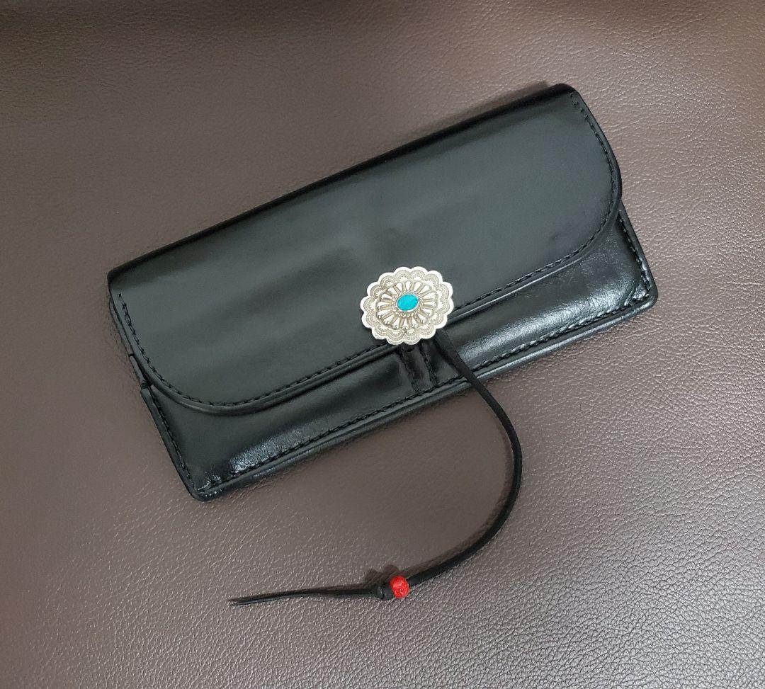 ゴローズ goro's 長財布 キムタク同型同色 ターコイズフラワーコンチョ