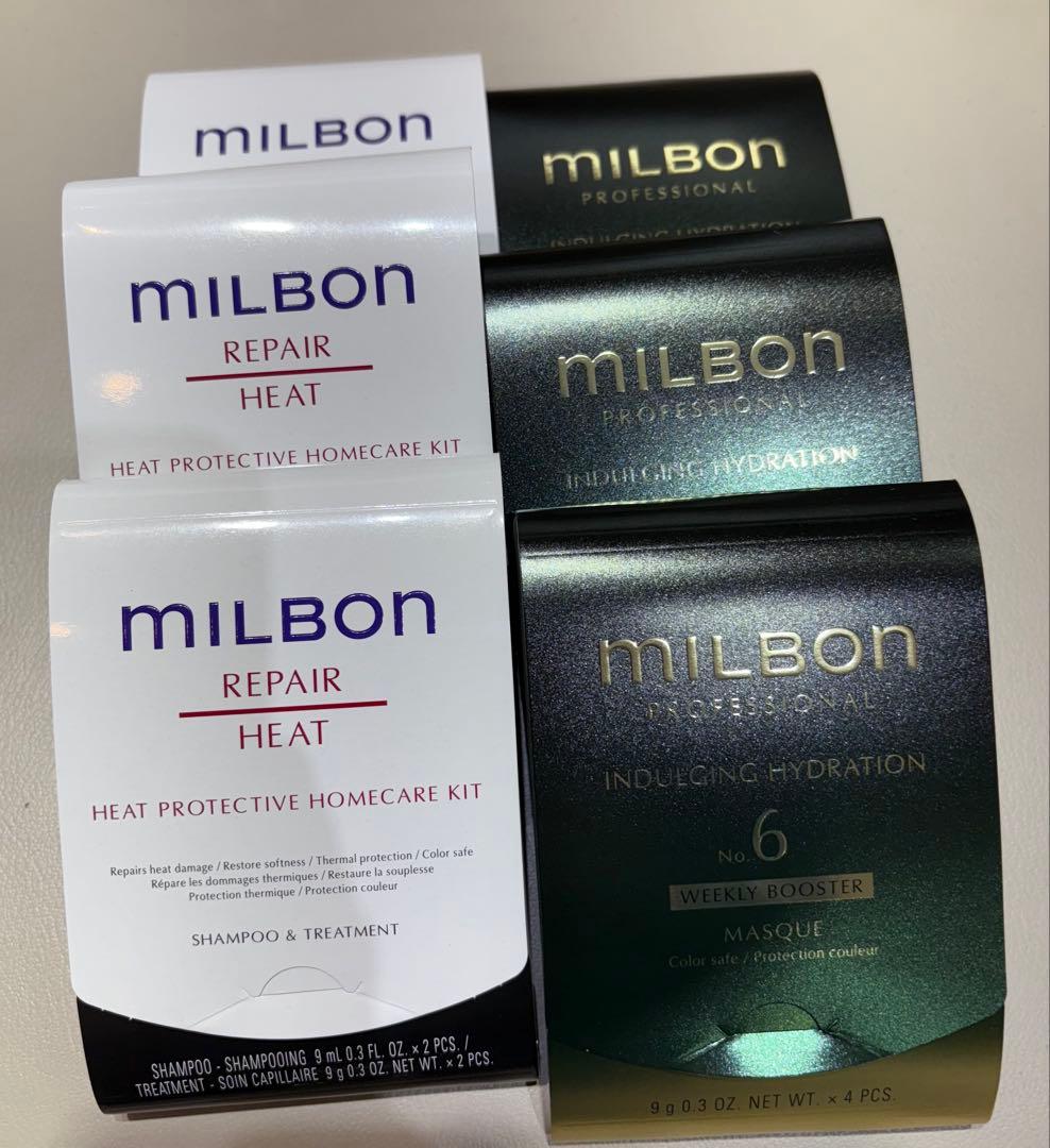 MILBONインダルジングハイドレーションリペアヒート　ホームケアキット各10個 MILBON（ミルボン） グローバルミルボン リペア ヒート NO.5