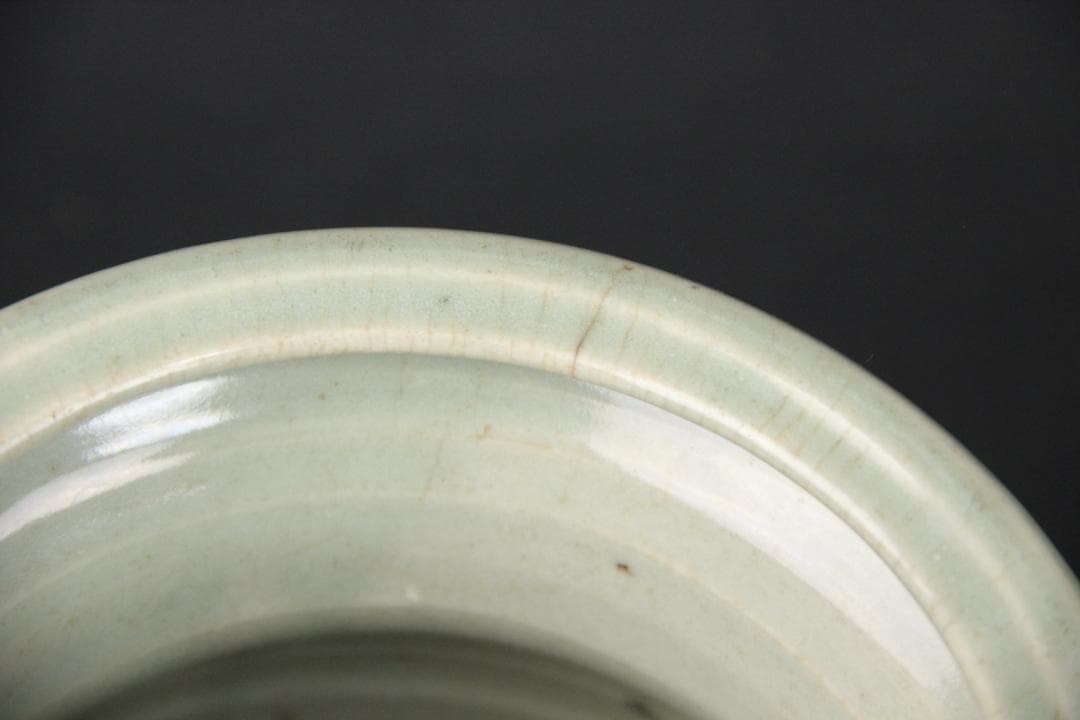 唐物 明～清 七官青磁 青瓷 耳付水指 茶道 龍泉窯 FJ21-4 - メルカリ