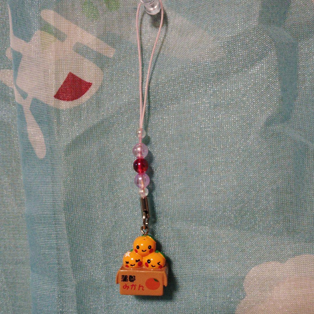 蒲郡みかん　ダンボール　ストラップ　ミカンちゃん