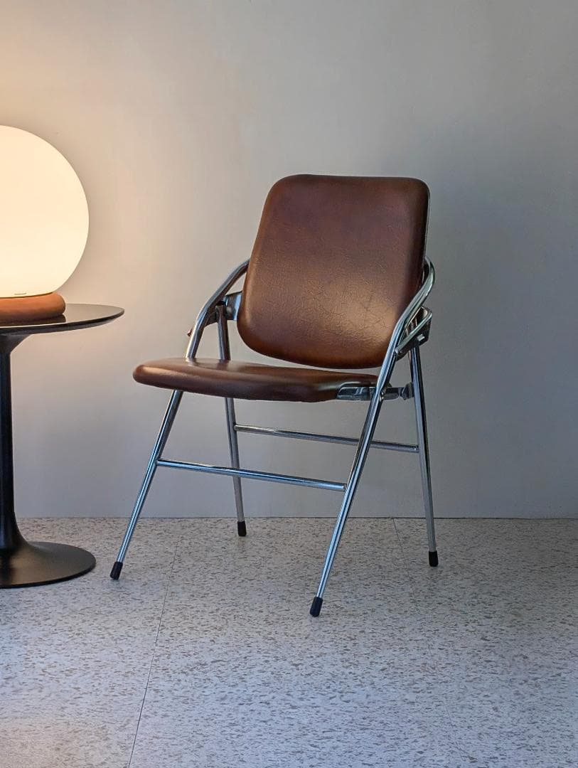 70s ビンテージ KOKUYO パイプチェア 折り畳み椅子 ミッドセンチュリー