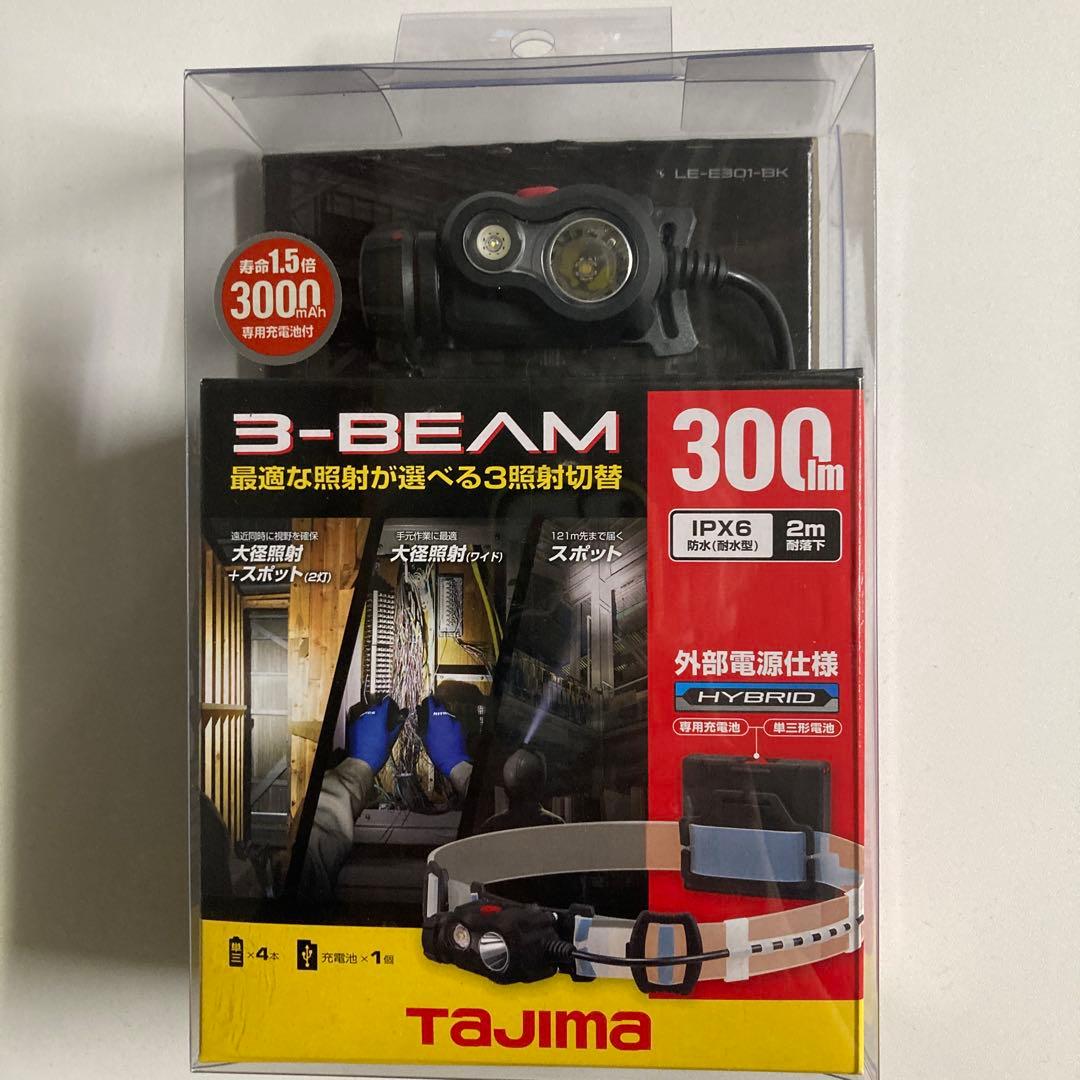 タジマ　ペタLEDヘッドライト　E301　ブラック　LE-E301-BK タジマ ペタLEDヘッドライト E301 ブラック LE-E301-BK : 石田金物