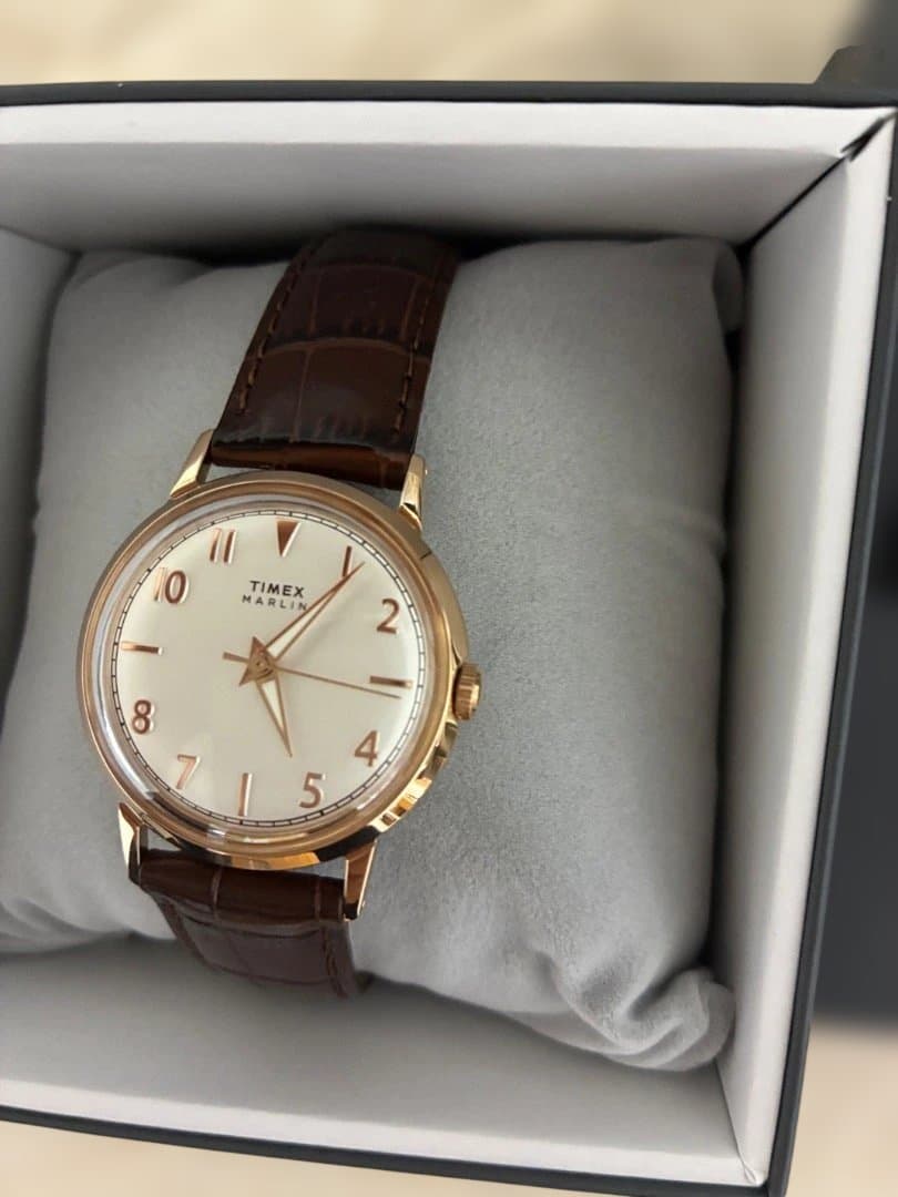 TIMEX マリーン クォーツ時計 ゴールド/ブラウン Timex Q Timex Women's Quartz Watch, Brown, 36 mm, TW2V92500