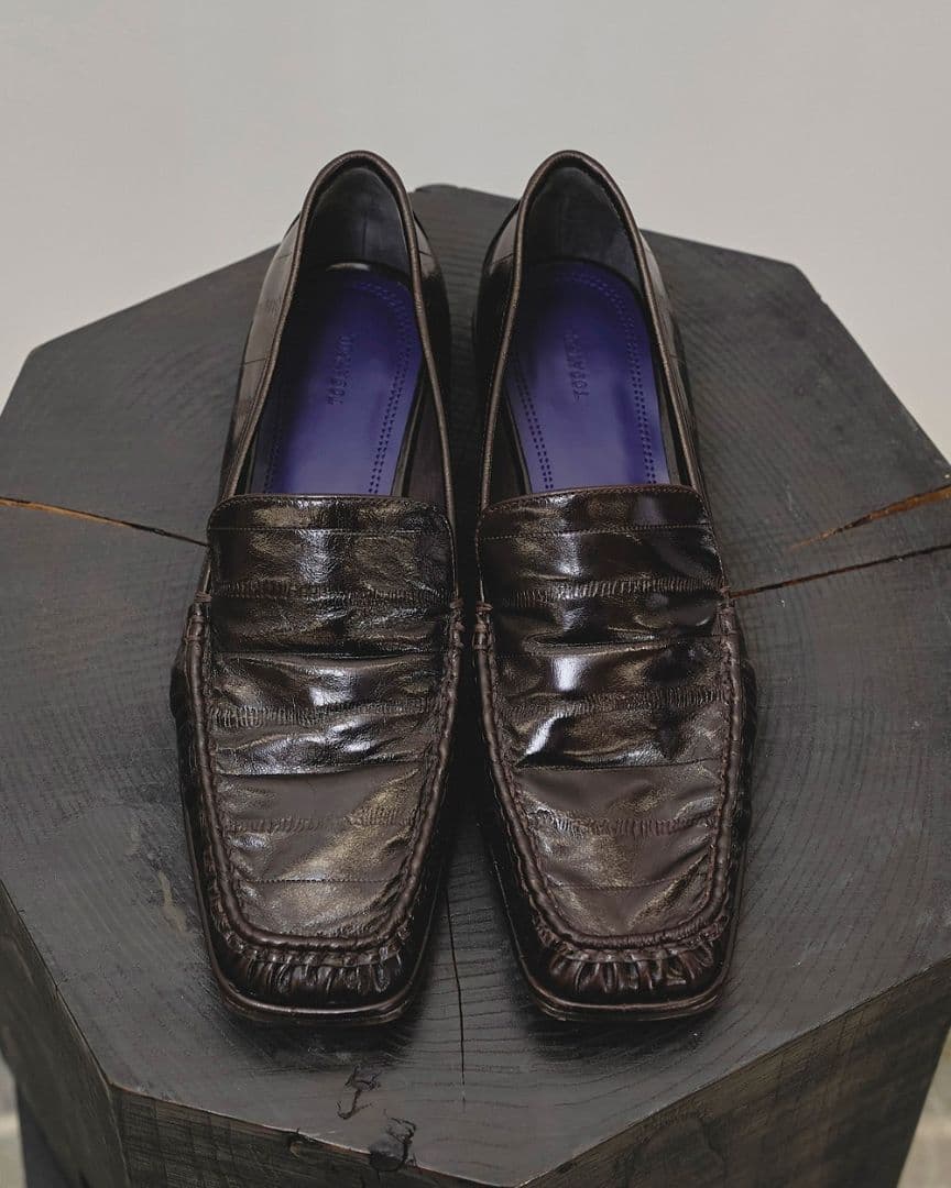 靴 todayful Squaretoe Gather Loafers 38