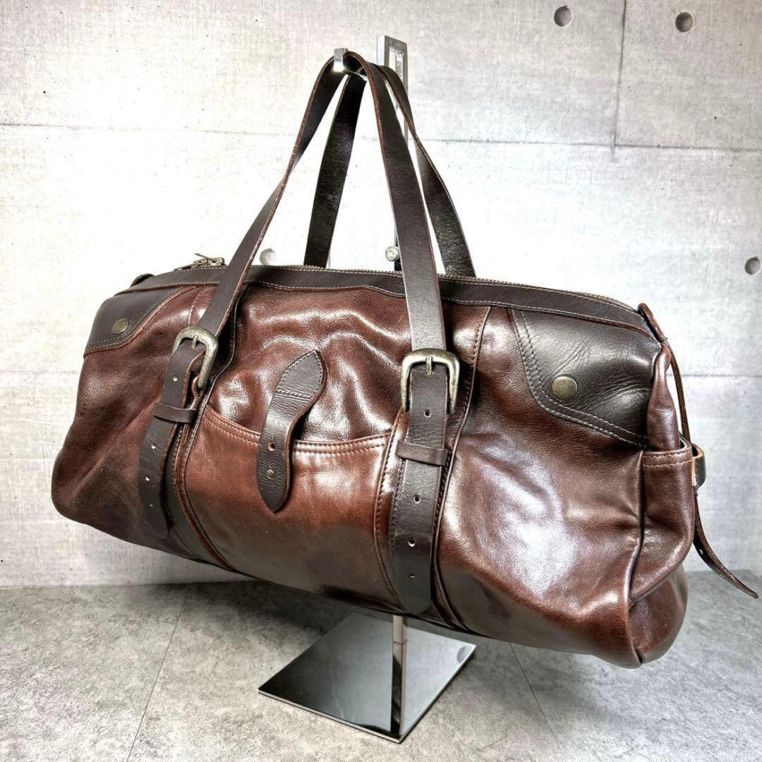 バッグ alfredo BANNISTER/leather Boston bag/Y2K