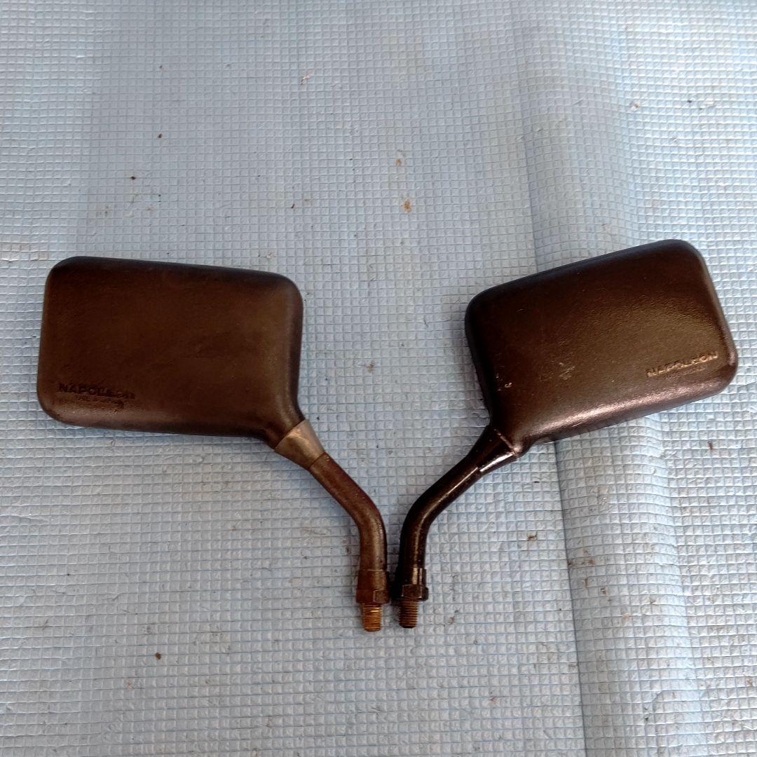 ナポレオン クロスミラー 左右セット 10㎜ 当時物 FX GP GSX CBX ナポレオン クロス2タイプ バックミラー 左右 メッキ 8mm/10mm