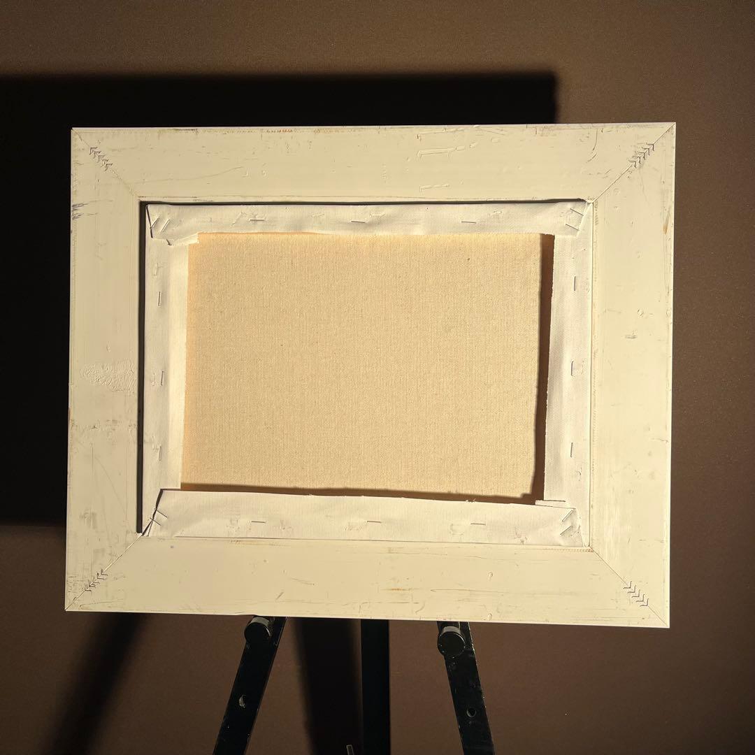 ☆秀作☆ 手書き油絵 ゴッホ 星月夜 額付 肉筆絵画 インテリア 油彩画