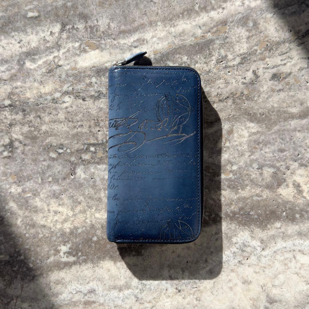 定価20.6万円 ベルルッティ イタウバ スクリットレザー長財布 アヴェイロ Berluti(ベルルッティ) イタウバ スクリットレザー ロング ジップ