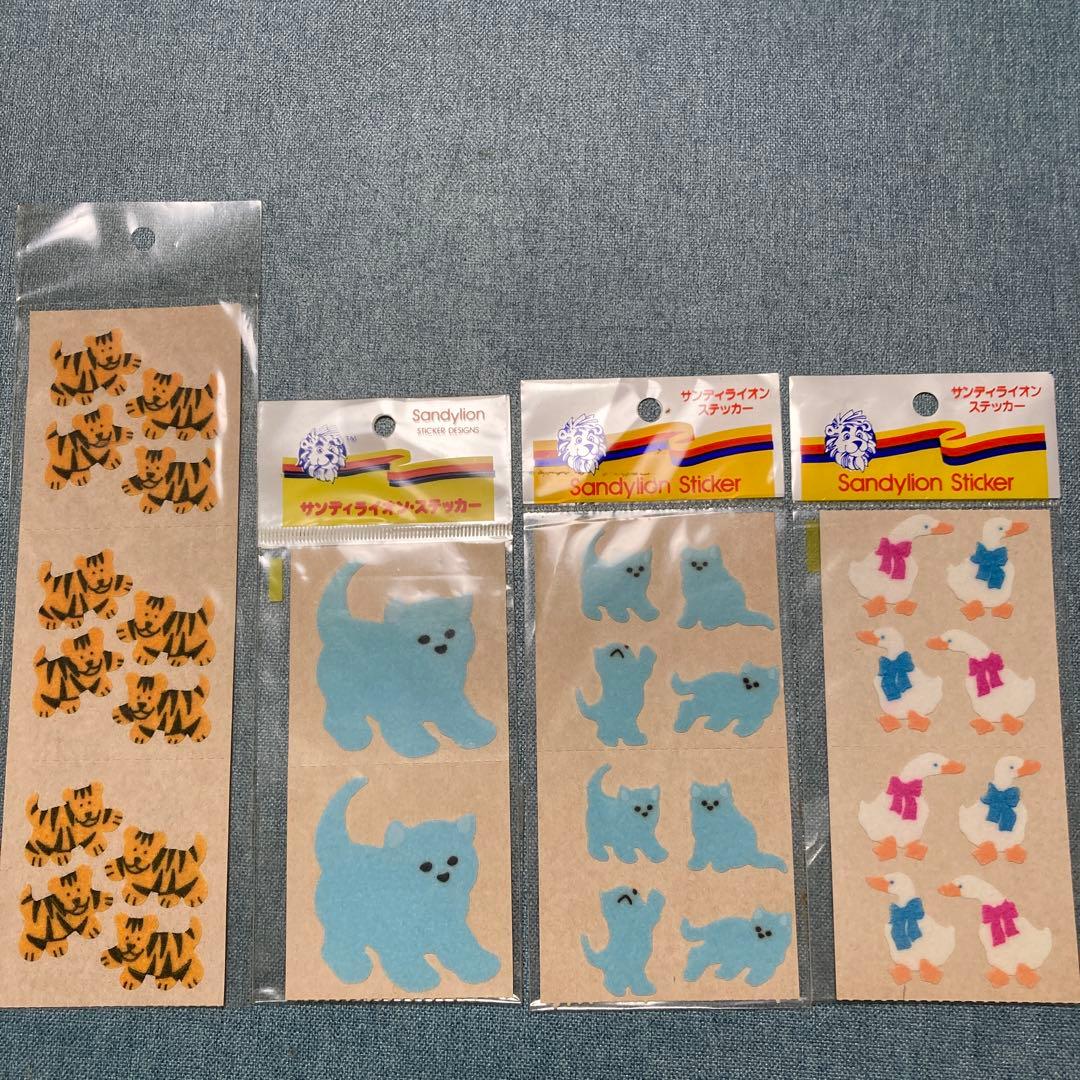 サンディライオン 起毛動物シール 1990年代品 ヴィンテージ絶版 - メルカリ