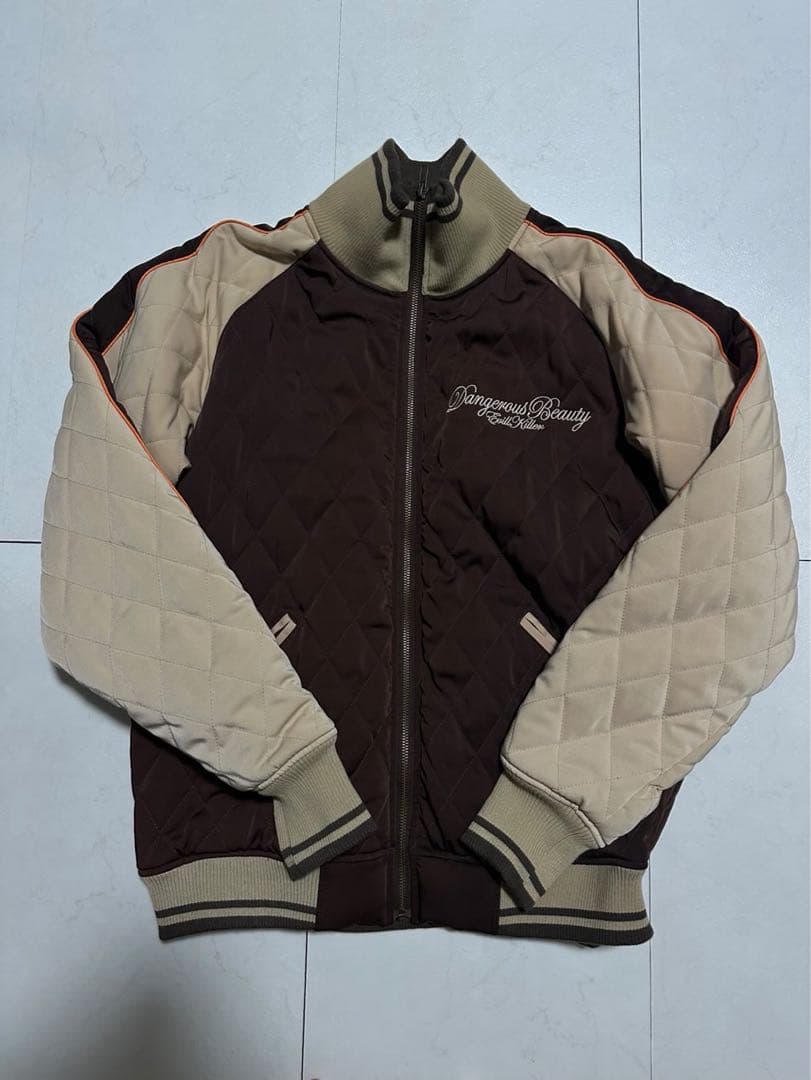 Deberad Struggle スタジャン ブラウン/ベージュ