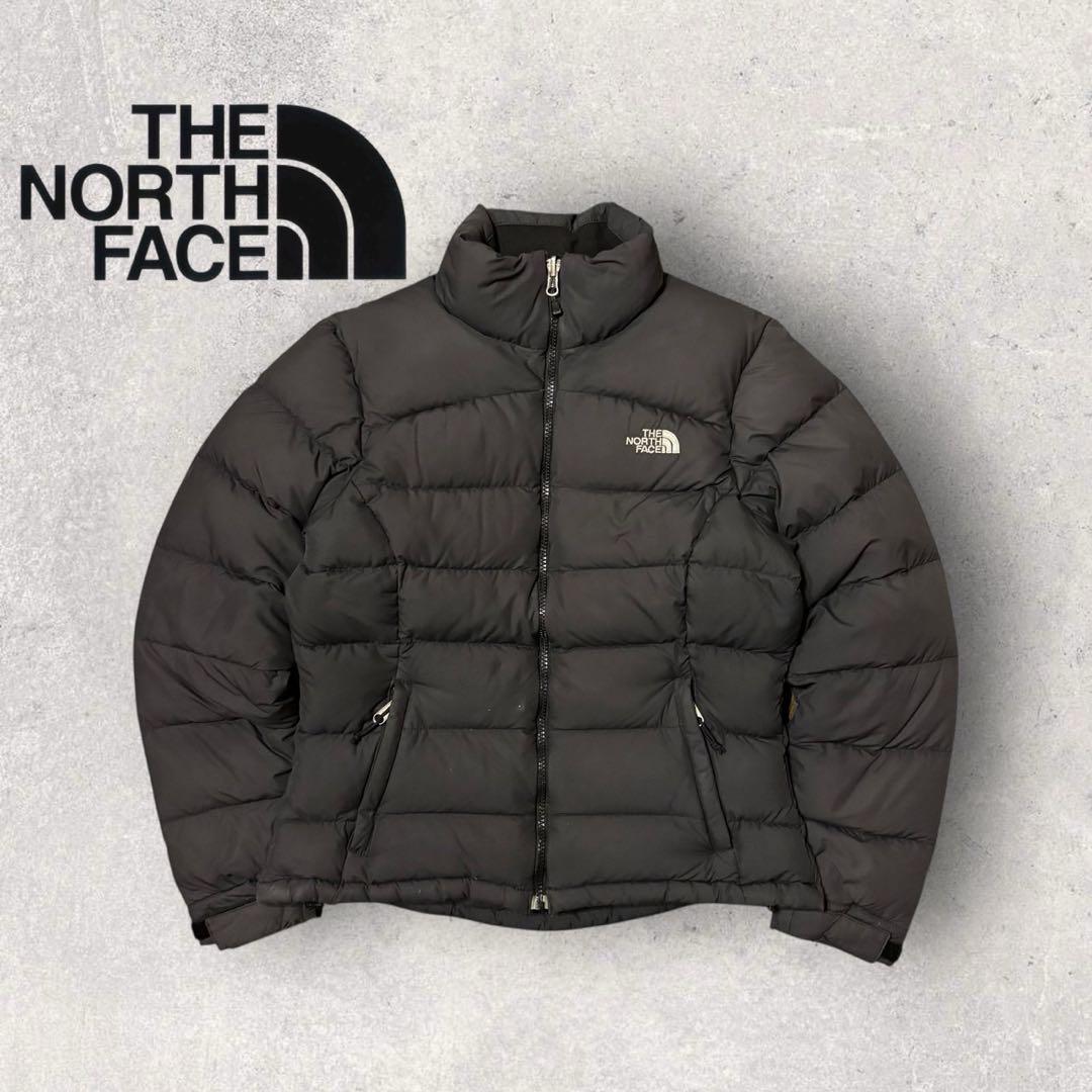 【ザ・ノースフェイス】ヌプシ　ダウンジャケット　700 黒　S 刺繍ロゴ h