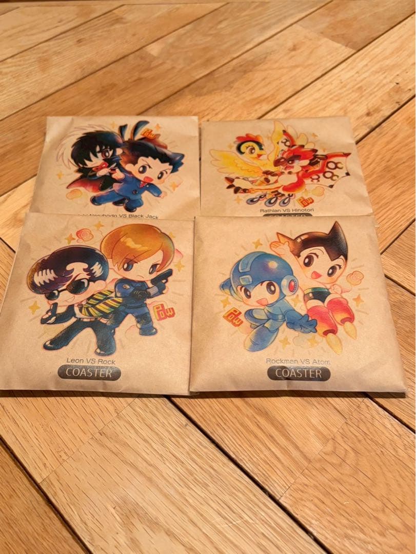 カプコン手塚治虫　コラボ第一弾　コースター 4枚セット　新品未開封