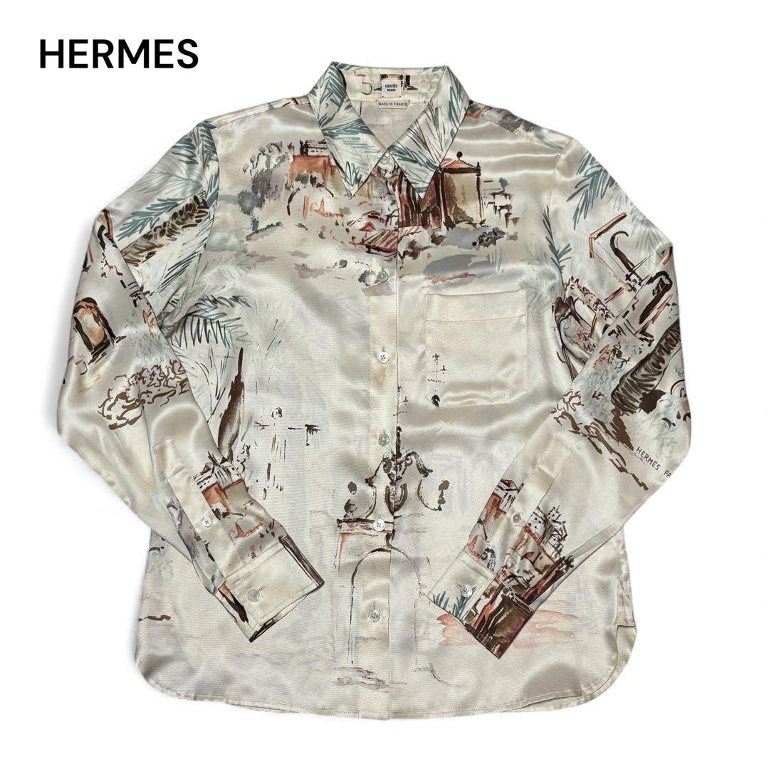 HERMES エルメス ゴルチェ期 ブラウス シャツ 40