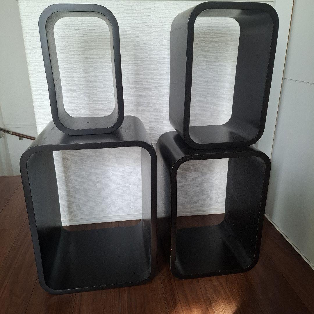 黒い木製収納ラック　ブーム　メトロ　キューブ　シェルフ 楽天市場】【個人宅も送料無料】 キューブボックス 9ボックス (1