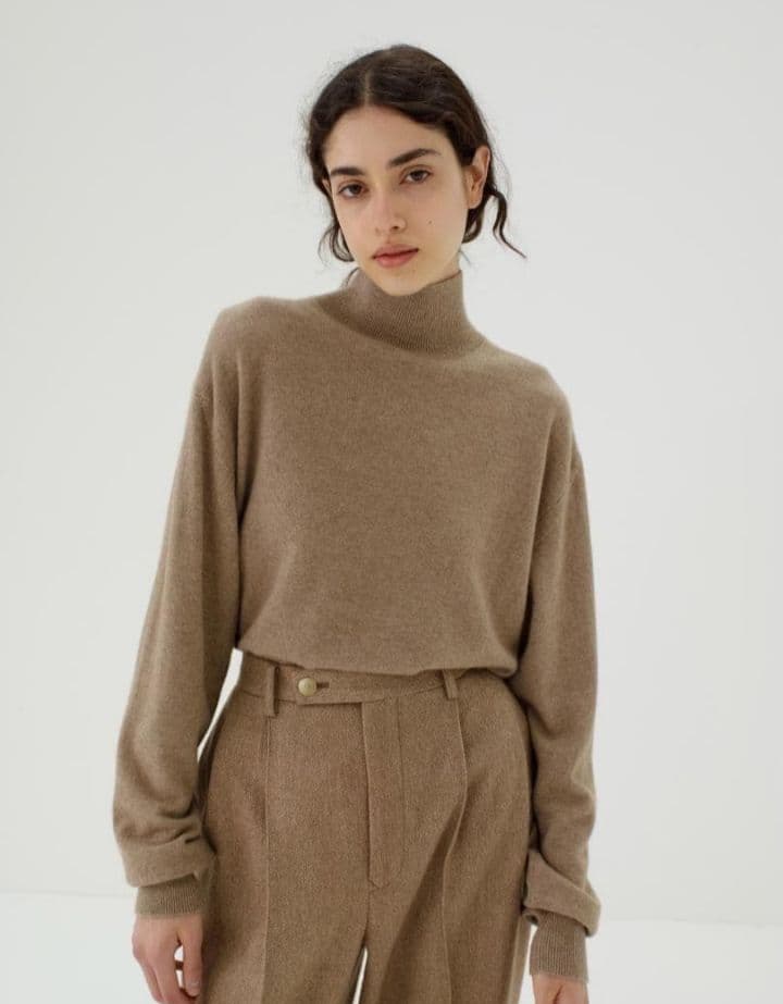 オーラリー BABY CASHMERE KNIT TURTLE サイズ1