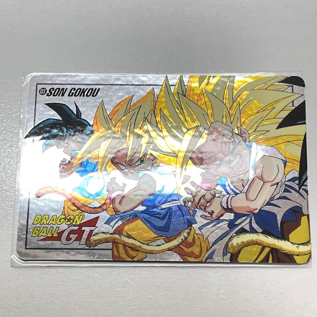 希少　ドラゴンボール　03 スーパーバトル　GT バンダイ　悟空　未剥がし
