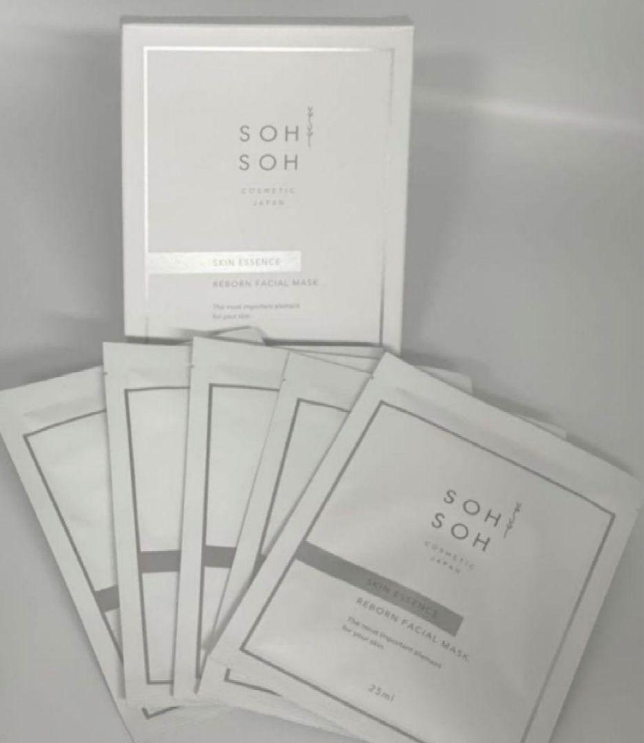 SOH SOH スキンエッセンスリフレッシュフェイシャルマスク 5枚入り