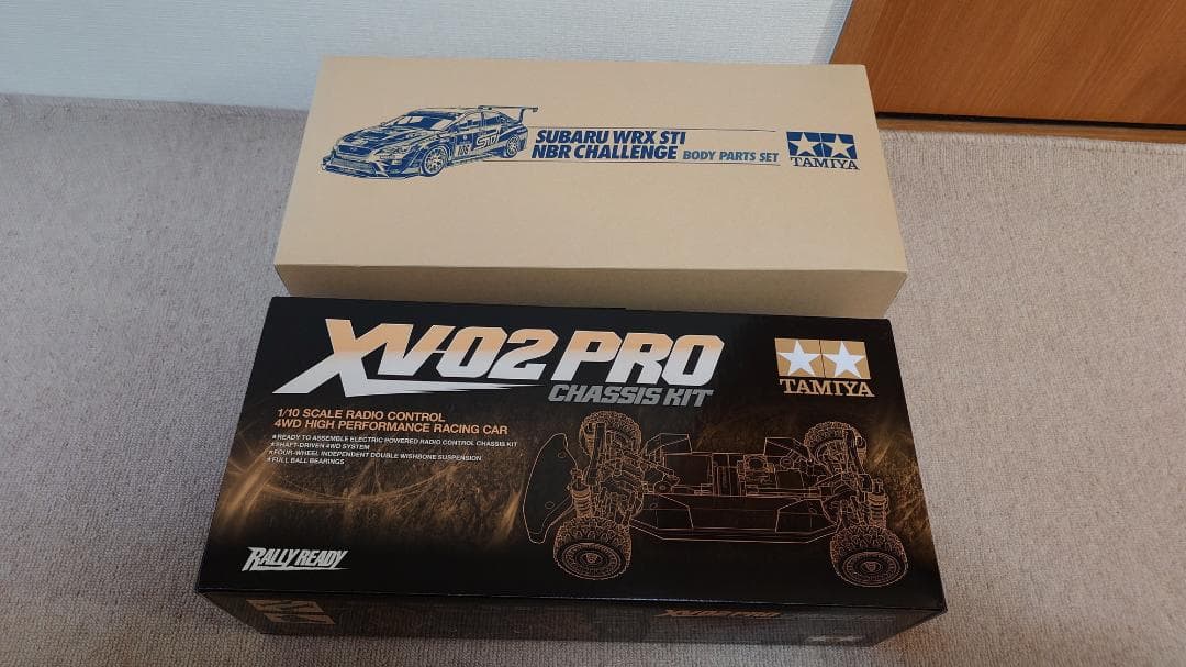 TAMIYA XV02 Pro スバルボディセット未走行　メカ等付属